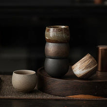 Load image into Gallery viewer, Japanese Handmade Ceramic Tea Cup | Antique Kung Fu Tea Set