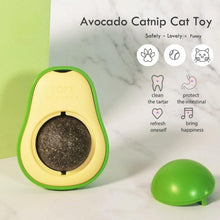 Load image into Gallery viewer, Avocado Wall Ball Cat Toys Edible Licking Balls Snack Healthy Rotatable Treats Toys Kitten Supplies Teeth Cleaning Totaling Catnip Wall Ball Toys