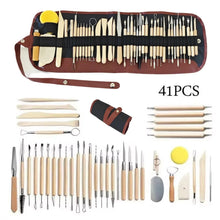 Load image into Gallery viewer, Pottery Clay Sculpting Tools Kit - 8-61 Pcs for Carving, Shaping & Modeling