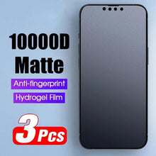 Load image into Gallery viewer, 3pcs For Iphone 11 12 13 Pro Max Mini Matte Film Frosted Screen Protectors For iPhone X Xr Xs Max 6 6s 7 8 Plus Se 2020 Anti Spy Tempered Glass Protector For iPhone
