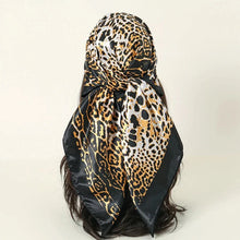 Load image into Gallery viewer, Satin Square Scarf – Elegant 2025 Print Hijab, Shawl & Hair Wrap