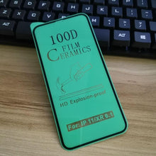 Load image into Gallery viewer, 3PCS 100D Ceramic Protective Glass For iPhone 14 13 12 Mini 11 Pro XR XS Max X 8 7 Plus SE 2020 Soft Screen Protector Film Series Tempered Glass Screen Protector