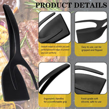 Load image into Gallery viewer, 2-in-1 Grip Flip Spatula Tongs - Non-Stick Nylon Egg Flipper & Cooking Tool