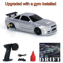 将图片加载到图库查看器,New RC Drift Car Upgraded Gyro 1/43 Racing RTR 4WD Four-wheel Drive High Speed Radio Control Model 2.4g Drift Race Car Mini Gift