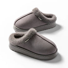 将图片加载到图库查看器,Fashion Women Fluffy Slippers for Autumn and Winter Indoor EVA Thick Sole Anti-Slip and Warm Unisex Slippers for Winter
