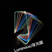 Load image into Gallery viewer, 2Pcs Luminous Protective Glass For iPhone 14 13 12 11 Pro Max X XR XS Screen Protector For 7 8 6 Plus SE3 Glowing Tempered Glass Luminous Glowing Tempered Glass Screen Protector for iPhone