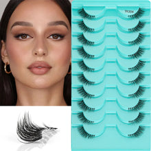 Load image into Gallery viewer, New Half Eyelashes 3D Cat Eye Lashes Clear Stem False Lashes