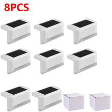 Load image into Gallery viewer, Warm White LED Solar Step Lamp β Waterproof Outdoor Garden & Stair Lights