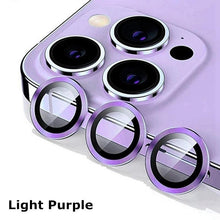 Load image into Gallery viewer, Camera Lens Protectors For iPhone 14 Pro Max Camera Metal Ring Protector Case Glass for iPhone 13mini 14plus 13 14pro Lens Film Camera Lens Protector Tempered Glass Camera Lens Protector