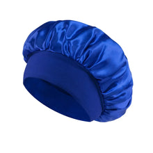 Load image into Gallery viewer, Women’s Satin Sleep Bonnet – Silk Hair Bonnet Wide Band