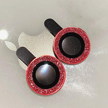 Load image into Gallery viewer, Camera Lense Protection Glass Large Glitter Stone Camera Protector For iPhone 13 Mini 14 Pro Max luxury Glitter Diamand Camera Lens Protectors Camera Metal Ring Glass For iPhone 11 Protective Cap