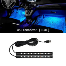 Load image into Gallery viewer, 2-in-1 LED Car Neon Interior Light – USB & Cigarette Lighter Footwell Ambient Light, Car Backlight Atmosphere Lamp Accessories