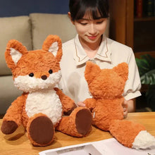 Load image into Gallery viewer, 35cm/50cm Cute Fluffy Fox Plush Toy Soft Cartoon Orange Foxes Stuffed Doll Appease Birthday Gift