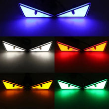 Load image into Gallery viewer, 2PCS LED Devil’s Eye Lights – Universal Car & Motorcycle Headlight/License Plate Decorative Light