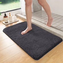 Load image into Gallery viewer, Long Hair Absorbent Bathroom Mat – Furry Non-Slip Shower & Entrance Rug