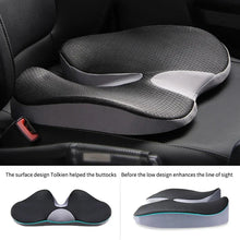 Load image into Gallery viewer, Orthopedic Memory Foam Seat Cushion – Non-Slip Tailbone & Sciatica Relief Pillow for Office Chair and Car Seat