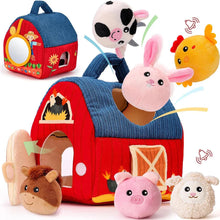 Load image into Gallery viewer, Soft Baby Beehive Toy with 5 Sensory Rattles for 6-12 Months