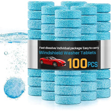 Load image into Gallery viewer, Car Windshield Washer Fluid Concentrated Tablets Solid Effervescent Wiper Tablet for Car Room Kitchen Window Glass Cleaning