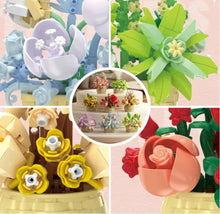 Load image into Gallery viewer, DIY Potted Plant Building Blocks Set - Rose Sunflower Succulents Bonsai Tree Romantic Garden Kids Model Bricks Toy Kit