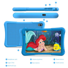 将图片加载到图库查看器,PRITOM 10 inch kids tablet Android 12, 4GB(2+2)+32GB, Quad Core, 6000 mAh, WiFi 6, Dual Camera, Bluetooth, Toddler Tablet