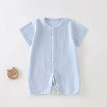 Load image into Gallery viewer, Breathable Cotton Baby Romper Summer Short Sleeve Jumpsuit for Newborn Boys & Girls 3–24M