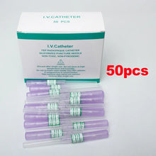Load image into Gallery viewer, 50pcs IV Cannula Pen Type Intravenous Injection Catheter 20G 22G 24G 26G Veterinary Suppliers