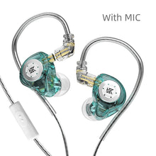 Load image into Gallery viewer, KZ EDX pro In-ear type Earphones Stereo DJ Hi-Fi Bass HIFI Microphone Earplugs Cable speakers reduce noise and detachable cables