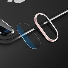 将图片加载到图库查看器,2 In 1 Metal Camera Lens Protector For Iphone 7 8 Plus X Lens Protective Circle Ring Cover With Tempered Glass For Iphone X Scratch Resistant Hd Tempered Glass Camera Screen Protector