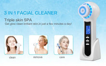 Load image into Gallery viewer, Electric Blackhead Remover Vacuum Suction Facial Cleansing Brush Rechargeable Face Brush Facial Pore Cleanser Skin Care Machine