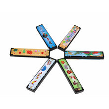 Load image into Gallery viewer, 1pc/2/4pcs Children Wooden Harmonica Musical Instrument Toys Music Teaching Aids Puzzle Early Education Kindergarten Beginners