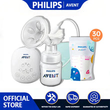 Load image into Gallery viewer, PHILIPS AVENT Portable Single Electric Breast Pump with Smart Massage & Petal Stimulation – Mimics Baby’s Natural Sucking