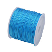 Load image into Gallery viewer, 50 Yards 0.8mm Braided Nylon Cord – Durable Satin String for Jewelry Making, Beading, Macrame, Chinese Knot & DIY Crafts