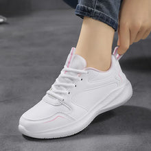 Load image into Gallery viewer, Women Running Shoes PU Leather Lace-up Men Warm Light Walking Sneaker Fitness Sport Flats Comfortable Black Size 35-44 Loafers