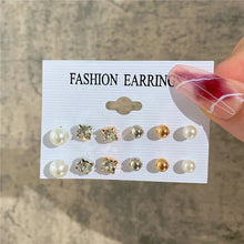 Load image into Gallery viewer, Gold Butterfly & Heart Dangle Earrings Set – Acrylic Drop Jewelry for Women