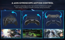 Load image into Gallery viewer, Original QRD Spark N5 Wireless Controller for PS5 PS4 PS3 IOS Android PC Hall 9-color LED lights Vibration effect PS4 Gamepad