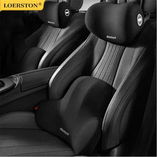 Load image into Gallery viewer, Memory Foam Car Neck and Lumbar Support Cushion β Ergonomic Pillow Set for Comfortable Driving and Posture Relief