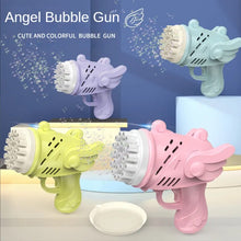 Load image into Gallery viewer, Electric Bubble Maker Machine Gun Bazooka Party Flashing Light Auto Blower Soap Ball Water for Children Kid Outdoor Bubbl Toys