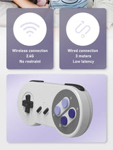 Load image into Gallery viewer, VILCORN 16-Bit Wireless/Wired Retro Video Game Console Built-in 4800+ Games for Everdrive SNES NES FC Family Game Machine