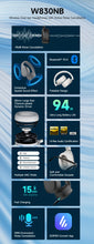 Load image into Gallery viewer, Edifier W830NB Wireless Headphones Bluetooth 5.4 Active Noise Cancelling Hi-Res Over-Ear Headset LDAC Foldable -45dB ANC 94H