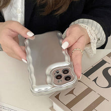 Load image into Gallery viewer, Women Luxury Gold Color Shockproof Phone Case for iPhone 14 13 12 11 Pro Max X Xs Max XR Shock-Absorbing Elegant Shiny Case for iPhone Strong iphone Back Cover
