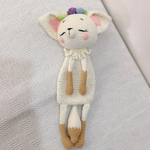 将图片加载到图库查看器,Baby Security Blanket Towel Feeding Bib Soft Towel Cotton Burping Cloth Infant Shower Gift Knitted Lovely Animal Rattle Sleep To
