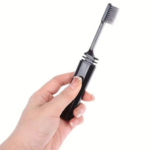 Load image into Gallery viewer, Portable Charcoal Folding Toothbrush - Compact Design for Travel, Camping, and Hiking