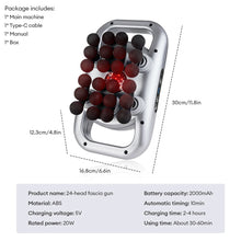 Load image into Gallery viewer, 22-Head Fascia Gun High-Frequency Vibration Body Massage Gun Back and Waist Massager Neck Shoulder Massager Muscle masajeador