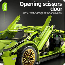 将图片加载到图库查看器,Technical Racing Sport Car 1280PCS Model Building Blocks City Mechanical Speed Vehicle Supercar Brick Puzzle Toys Kid Adult Gift