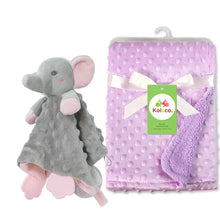 Load image into Gallery viewer, Personalized Newborn Baby Blanket with Name & Custom Stroller Gift Set