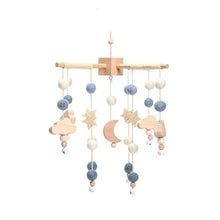 Load image into Gallery viewer, Wooden Baby Crib Mobile with Music Box Bell