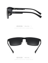 Load image into Gallery viewer, BARCUR Sunglasses Men’s Original Rectangle Fashionable Business Sunglasses – Polarized UV400 Protection for Driving Hiking Sports and Casual Wear – Trendy Fashion Shades Oculos De Sol with Anti-Reflective TAC Lenses