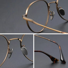 Load image into Gallery viewer, YIMARUILI Luxury Titanium Round Glasses β Retro Wide-Rimmed Frame