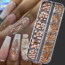 Load image into Gallery viewer, 100/50cm Luxury Crystal Chain Nail Charms - 1.5/2mm Clear & AB Diamond Nail Art Decoration