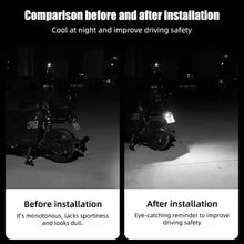 Load image into Gallery viewer, 2PCS LED Devil’s Eye Lights – Universal Car & Motorcycle Headlight/License Plate Decorative Light